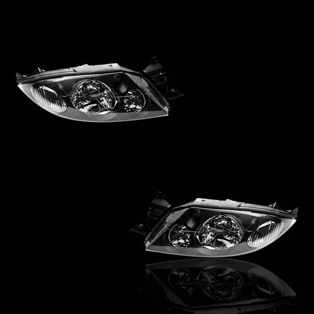 Black Altezza Headlights – Fits Ford Falcon AU (1998 - 2002) | LH + RH Pair - Blckline Automotive