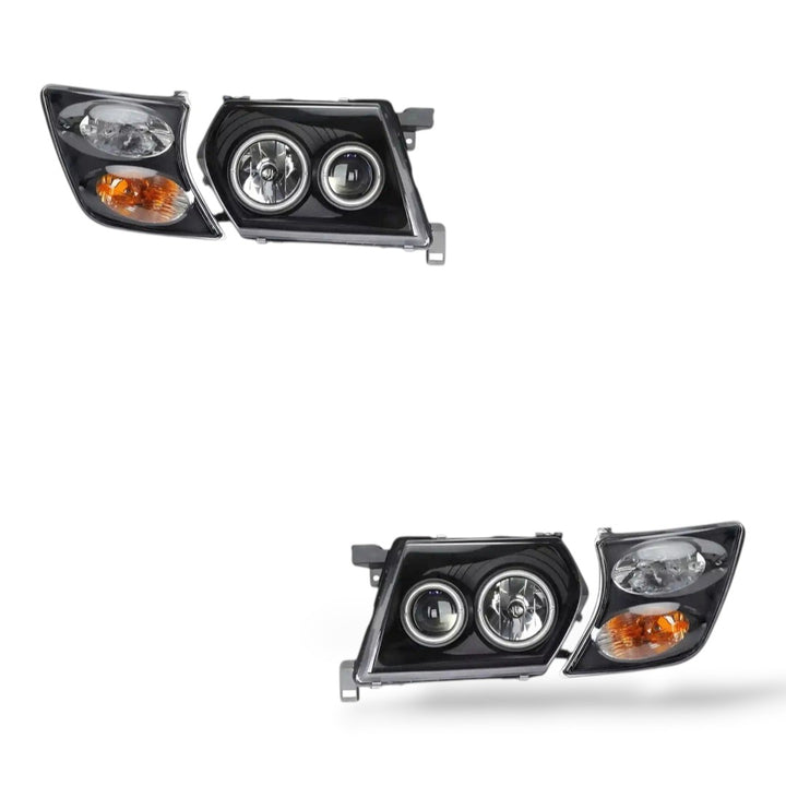 Halo Angel Eyes Headlights- Fits Nissan Patrol / Safari GU Y61 (1997 - 2007)