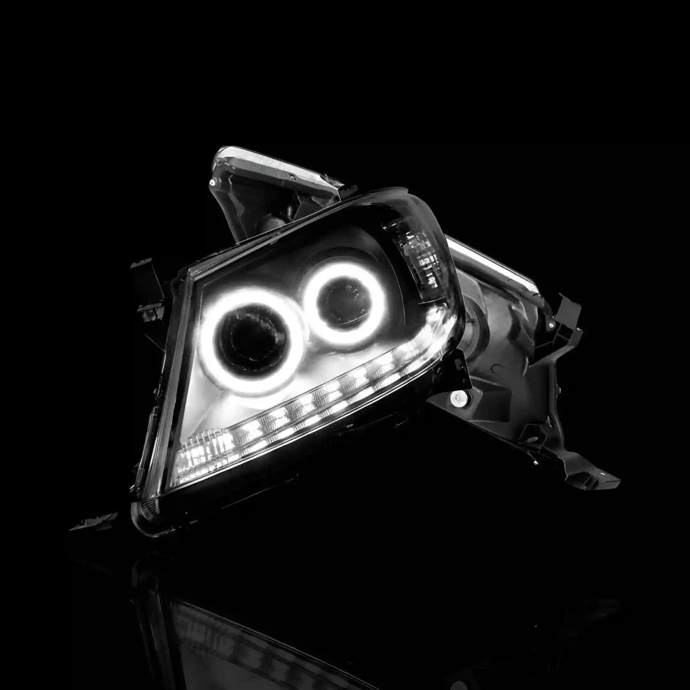 Halo Angel Eyes Projector Headlights – Fits Toyota Hilux N70 (2005 - 2015) | LH + RH Pair - Blckline Automotive